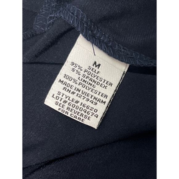 Emma & Michele Size Medium Navy Blue Sleeveless Romper Blouson Easy Care - Picture 10 of 11